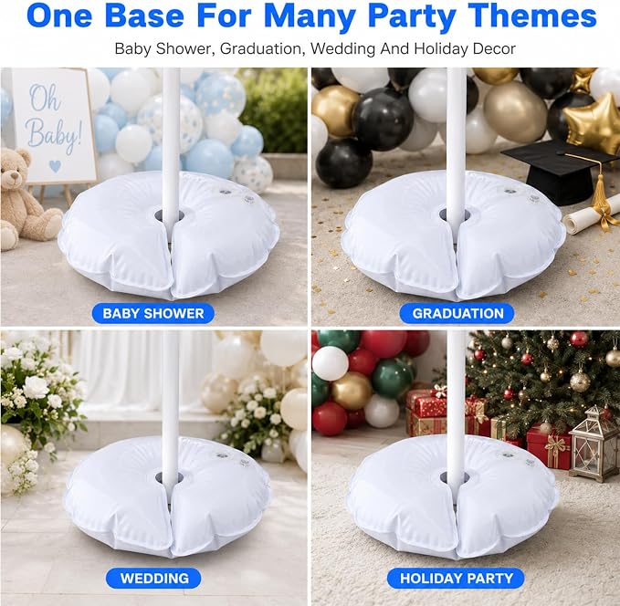 2 Pcs Water Weight Bags for Balloon Column Stand & Balloon Arch | Openable - Image 5