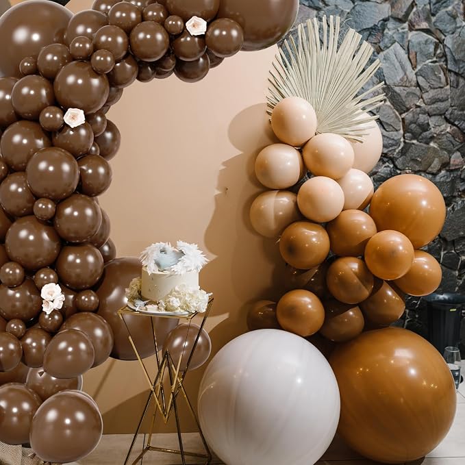 104pcs Dark Brown Balloon Garland Arch Kit Different Sizes 18/12/10/5 Inch | - Image 6