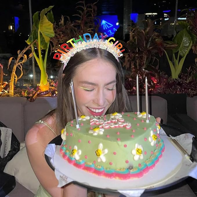 CIEHER Birthday Girl Headband Birthday Crown - Image 2