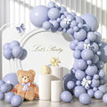 Retro Blue Balloons Different Sizes 135pcs 18 12 10 5 Inch Blue Balloon Arch by YISHEBAPA