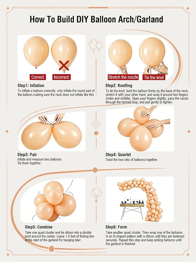 Beige Champagne Gold Balloons 60 Pcs 12 Inch Cream Tan Nude Neutral Latex - Image 4
