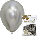 Sempertex Reflex Silver Balloons, 11 Inch, vibrant color, by Sempertex