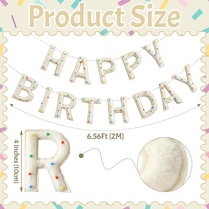 Pre-strung Happy Birthday Banner - Image 4