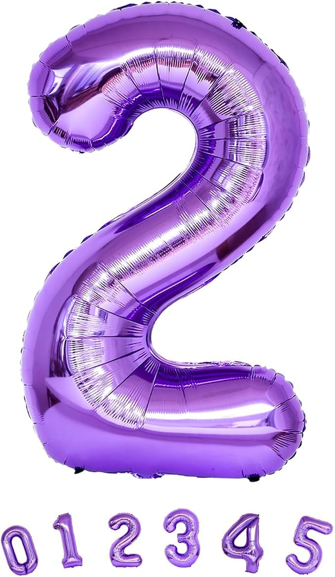40 Inch 2nd 20th Birthday Number Balloon, Self Inflating Number Balloon - Image 9
