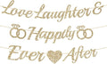 Alynta Pre-Strung Love Laughter & Happily Ever After Banner Bridal Shower | NO by Alynta