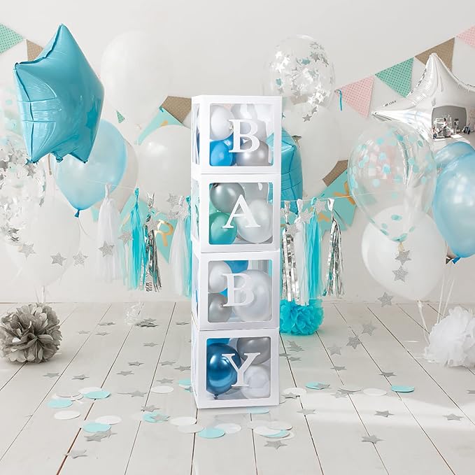 Baby Boxes with 12 Letters for Baby Shower, Baby Shower Decorations for Boy Or - Image 6