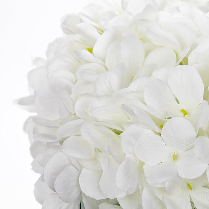 Hollyone White Hydrangea Artificial Flowers - Image 2