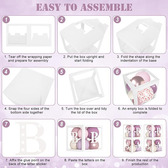 Amandir 153Pcs Dusty Purple Balloon Arch Kit Baby Shower Decorations | - Image 5