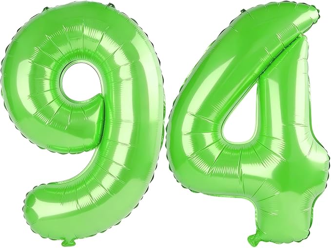 40 Inch Number 94 Balloons for 94th Birthday Party Decorations, 0-100 Fruit by FOBELEC