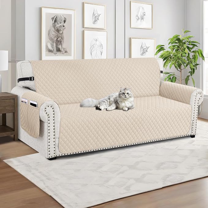 XINEAGE Quilted Sofa Cover Waterproof Couch Covers - Image 2