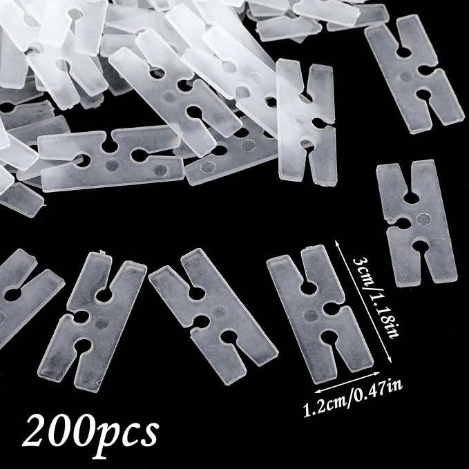 200 Pcs Balloon Clips to Tie Off Balloons, H Shape Balloon Ties | Universal - Image 2
