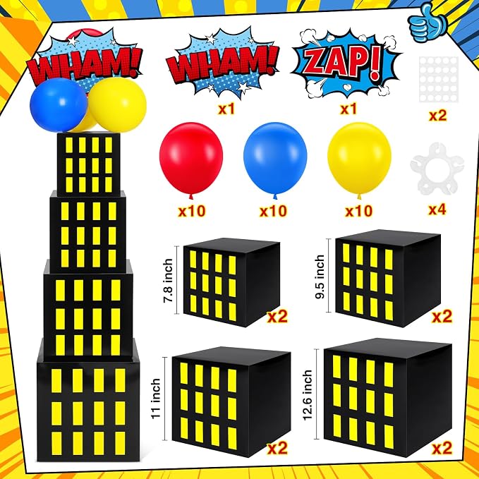 Leitee 40 Pcs Hero Theme Party Decoration, Hero Theme Party Favor Boxes - Image 2