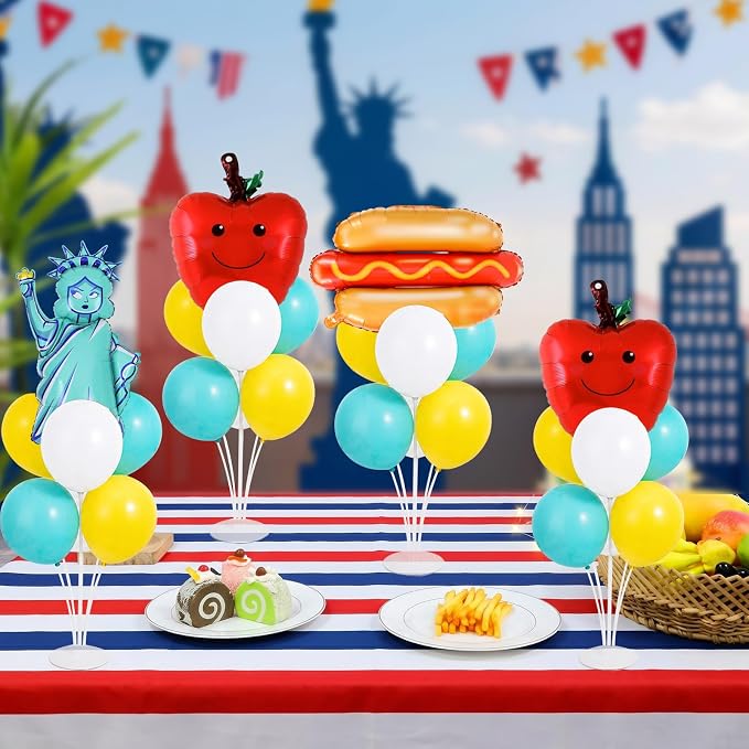 4 Sets New York Party Decorations Balloons Stand Kit - Image 5