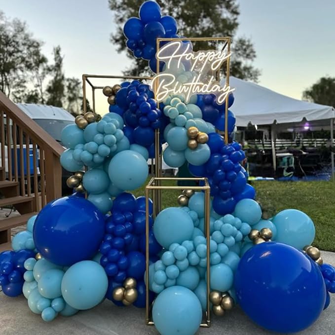 Awenztech 120pcs 5 inch Royal Blue Latex Balloons | Graduation, Baby Shower - Image 6