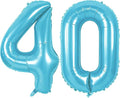 Number 40 Balloons for 40th Birthday Party Decorations, 0-100 Large No.40 by Joycard
