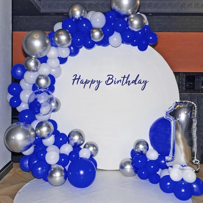 134Pcs Blue Balloons Different Sizes 5 10 12 18 Inch Blue Balloon Garland Arch - Image 5