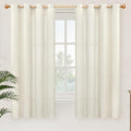 YoungsTex Natural Linen Curtains 63 Inch Length 2 Panels by YoungsTex