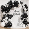 Black Bow Balloon Garland Arch Kit by Unknown