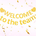 Pre-Strung Glitter Welcome to the Team Banner Welcome Banner Welcome Decorations by Unknown