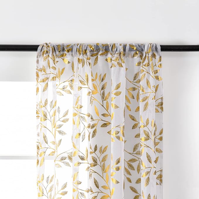 Sutuo Home White Sheer Curtains 96 Inches Long 2 Panels Set, Privacy Window - Image 5
