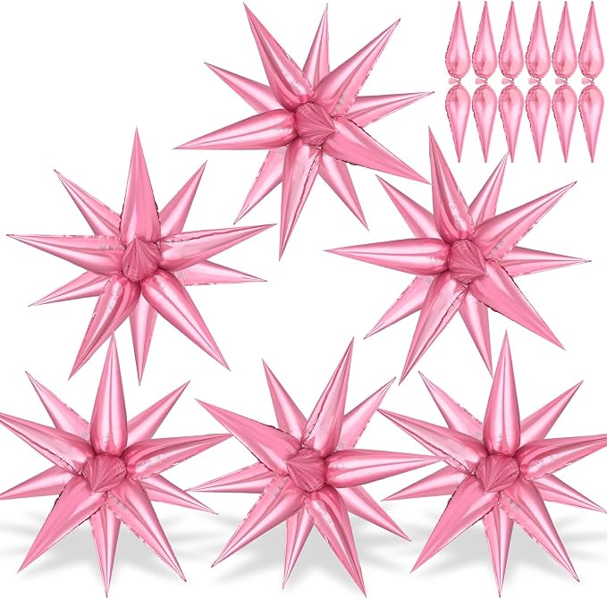 74 PCS Pearl Pink Star Balloons by GCTWFYK