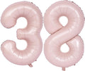 40 In Matte Pink Number Balloons Helium Foil Mylar Balloon Digital 38 | Suitable by Exquisitehighqualitypartydecorationstomeetyoureveryneed%EF%BC%81
