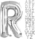 Lovoir 40 Inch Large Silver Letter R Balloons Big Size Jumbo Mylar Foil Helium by Lovoir