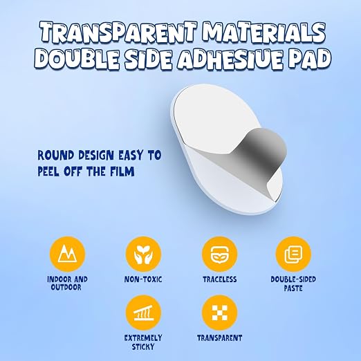 500Pcs Clear Sticky Dots, Sticky Tack 0.31''x0.51'' Removable Mounting Putty - Image 2