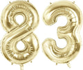 Number 83 Balloons for 83rd Birthday Party Decorations, 40 Inch 0-100 by Joycard