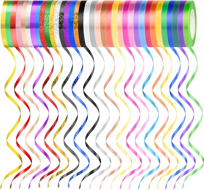 NEBURORA 36 Rolls 36 Colors Curling Ribbon 1/5 Inch 11 Yards Balloon String by NEBURORA