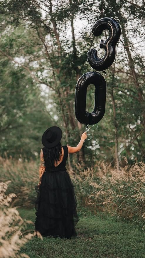 40 Inch Black Number 3 Balloon Birthday Party Decorations - Image 3