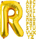 Lovoir 40 Inch Large Gold Letter R Balloons Big Size Jumbo Mylar Foil Helium by Lovoir