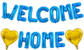 TONIFUL 16 Inch Blue WELCOME HOME Foil Letter Balloons Banner Decorations | by TONIFUL