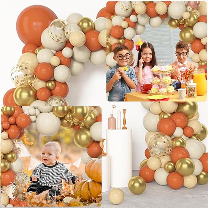 Archloon 156pcs Orange Balloon Garland Arch Kit, Different Sizes 18 12 10 5inch - Image 4