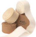 Ribbli 3 Rolls Beige Ribbon 1 Inch x 18 Yards Ivory Nude Khaki Handmade Cotton by Ribbli