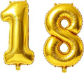 40 Inch Number 18 Balloons for 18th Birthday Party Decorations, 0-100 Gold by FOBELEC