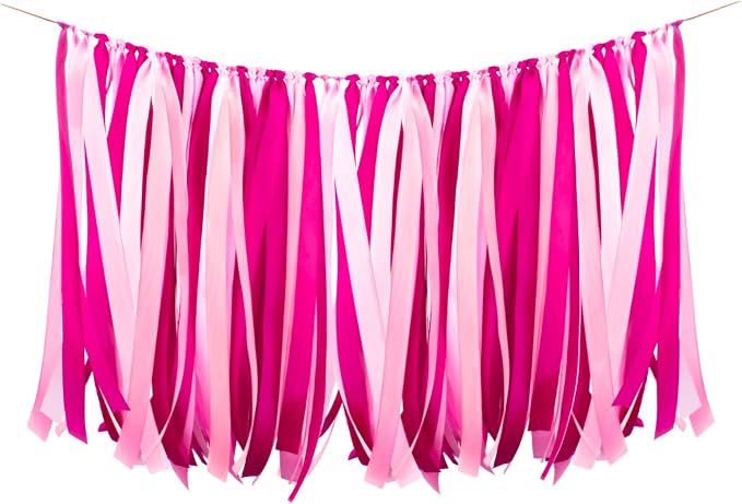 WANDIC Ribbon Tassel Garland, Anniversary, Graduation Party Decor by WANDIC