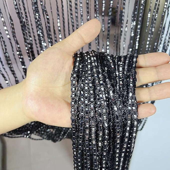 Home Decor Sequin Curtain for Doorway, Door String Curtains, 39x79 inch Hanging - Image 4