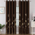 Brown Blackout Curtains for Living Room 102 Inches Long, Room Darkening Energy by ESTELARTEXTILER