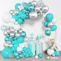 Amandir 153Pcs Teal Balloons Arch Garland Kit Different Size 18 12 10 5Inch | by Amandir
