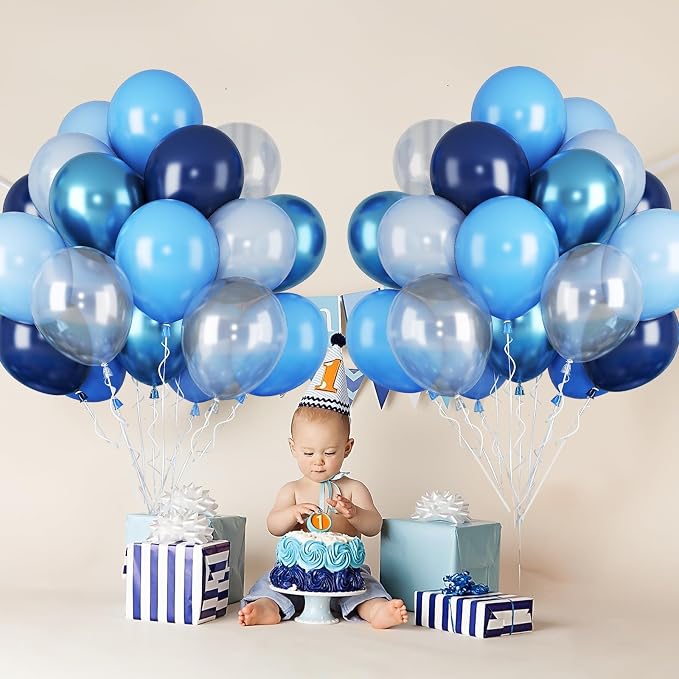 Blue Balloons for Ocean Shark Birthday Party Decorations Under the Sea Balloon - Image 5