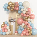 Amandir 153pcs Dusty Pink Blue Balloon Garland Arch Kit Different Sizes | 18 12 by Amandir