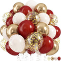 Burgundy and Gold Balloons by HILAVO