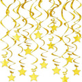 Gold Hanging Swirl Decorations by PARTVON
