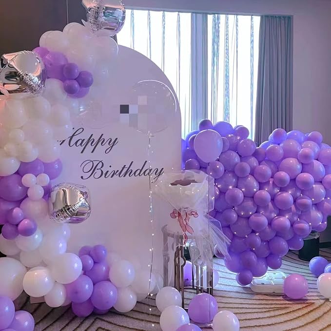 200pcs Purple Balloons 5 Inch, Small Mini Latex Balloons - Image 6