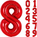 Number Balloons Red Party Balloon by United-UnicornsParty