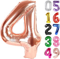 Rose Gold Number 4 Balloon 40 Inch, 4th Birthday Decorations Men Women | Foil by IWERP