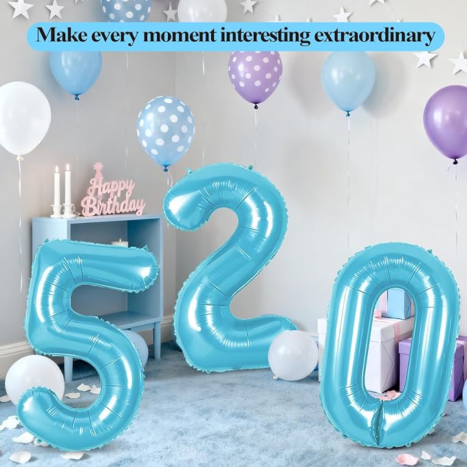 Number 43 Balloons for 43rd Birthday Party Decorations, 0-100 Large No.43 - Image 6