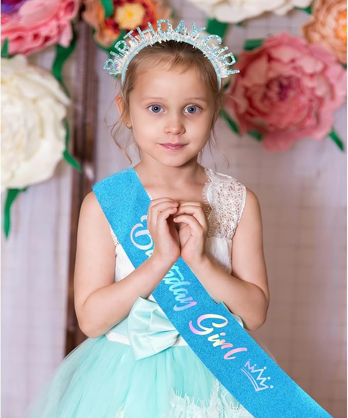CIEHER Birthday Girl Headband Birthday Crown - Image 2