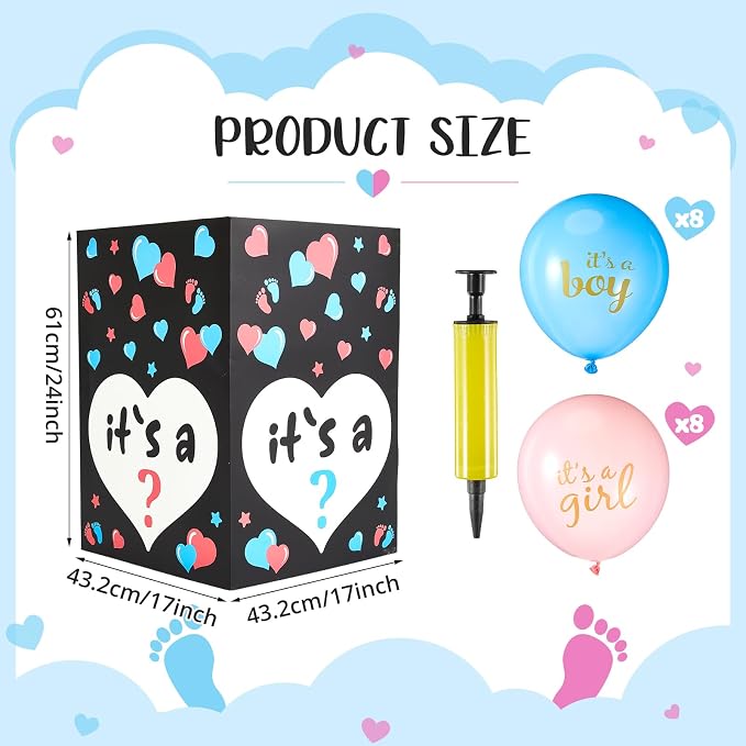 Ireer Gender Reveal Balloon Box - Image 2